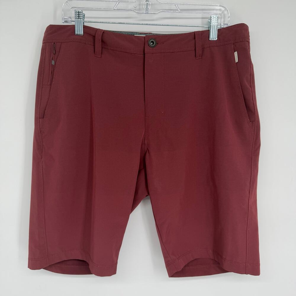 7 Diamonds Shorts Men’s 33‎ Maroon Outdoor Active  Gorpcore Beach Vacation